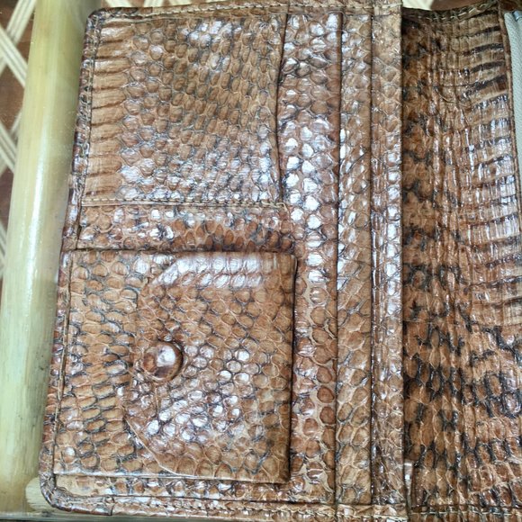 VINTAGE REAL SNAKESKIN WALLET / GREAT CONDITION ! - Picture 5 of 5